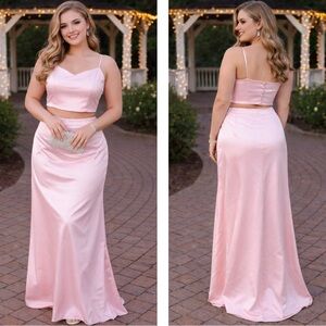 Vintage 2 Piece Prom Dress